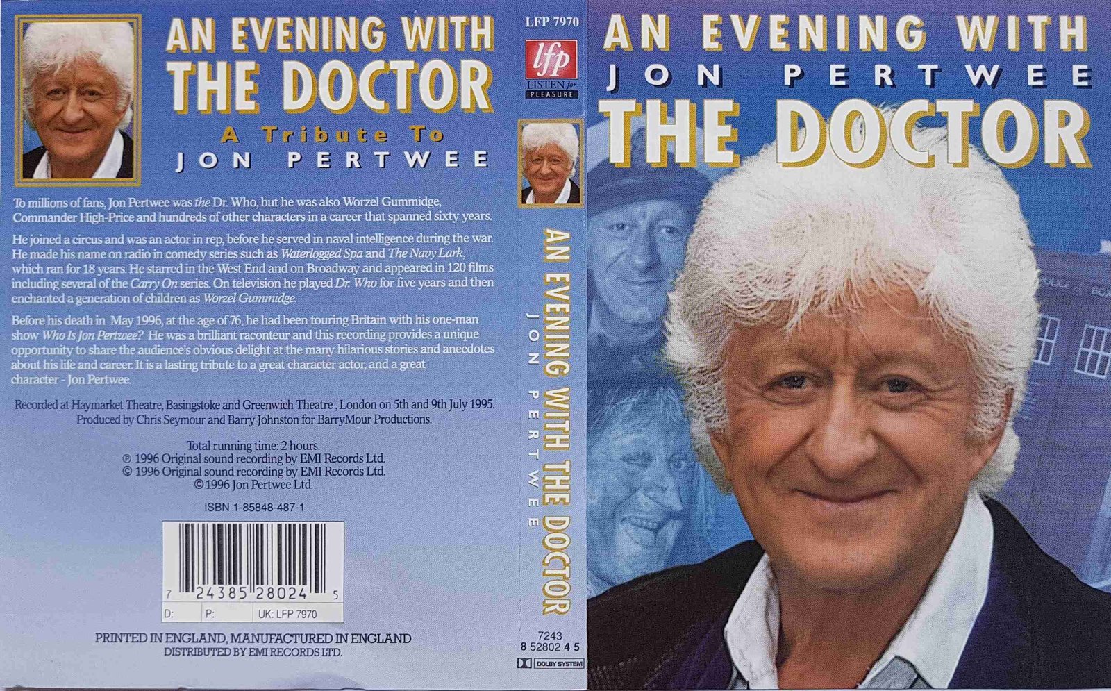 Picture of LFP 7970 An evening with the doctor, a tribute to Jon Pertwee by artist Unknown from the BBC records and Tapes library